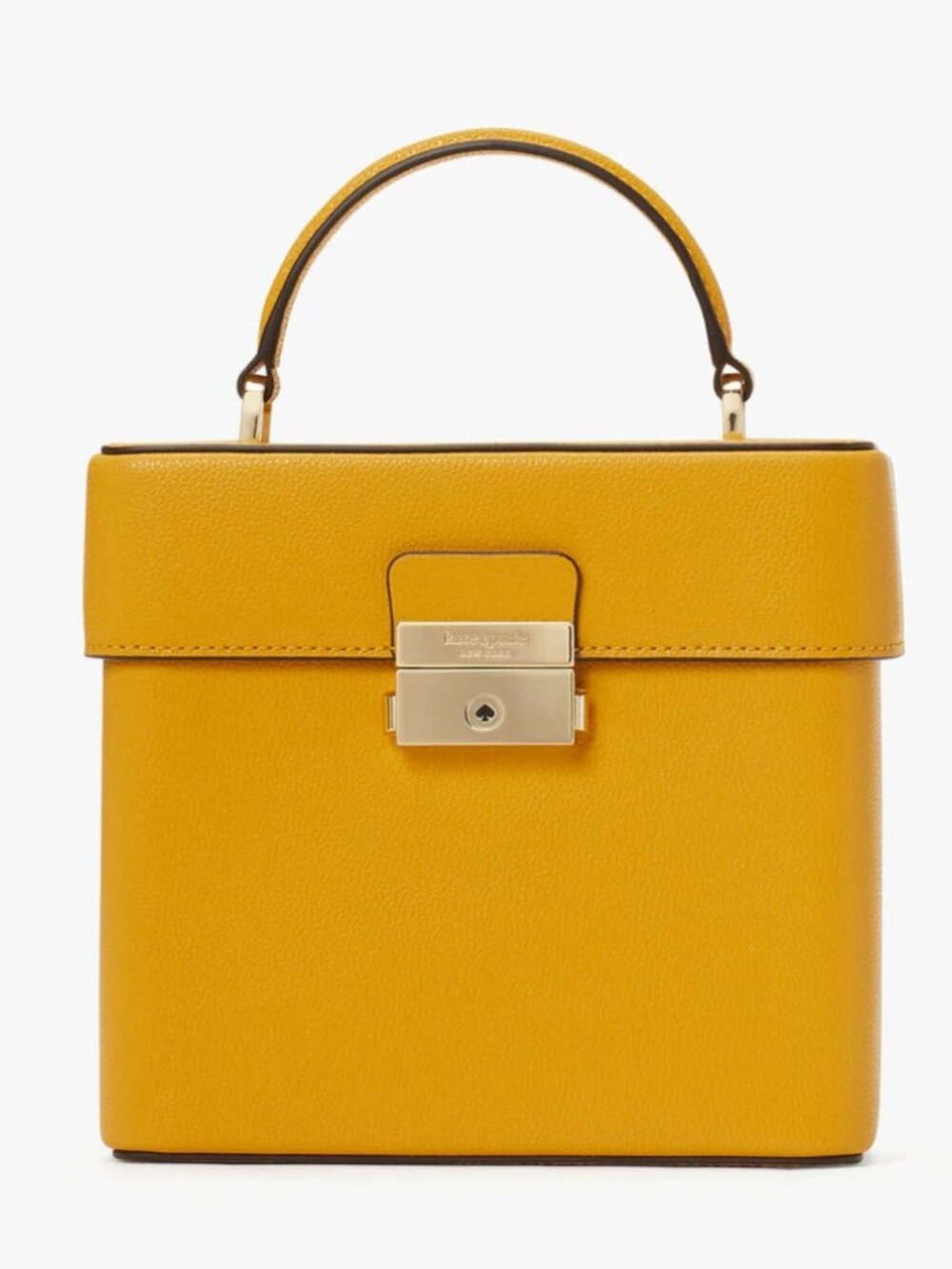 Kate Spade yellow Voyage Small Top Handle Leather Crossbody